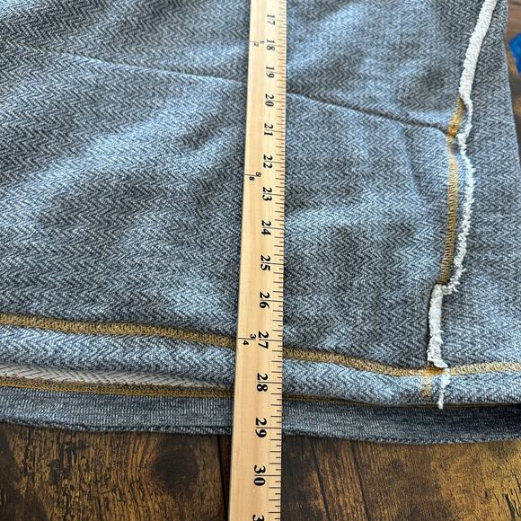 Carbon 2 Cobalt Sartorial Herringbone Knit Hoodie Large 1/4 Zip Elbow Patch - Picture 7 of 9